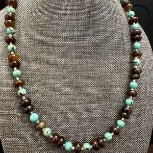 Handmade one of a kind semi precious gemstone necklace